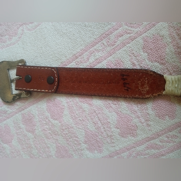 3D DDD Genuine Leather Belt w/ Crosses size:40 - Picture 5 of 9